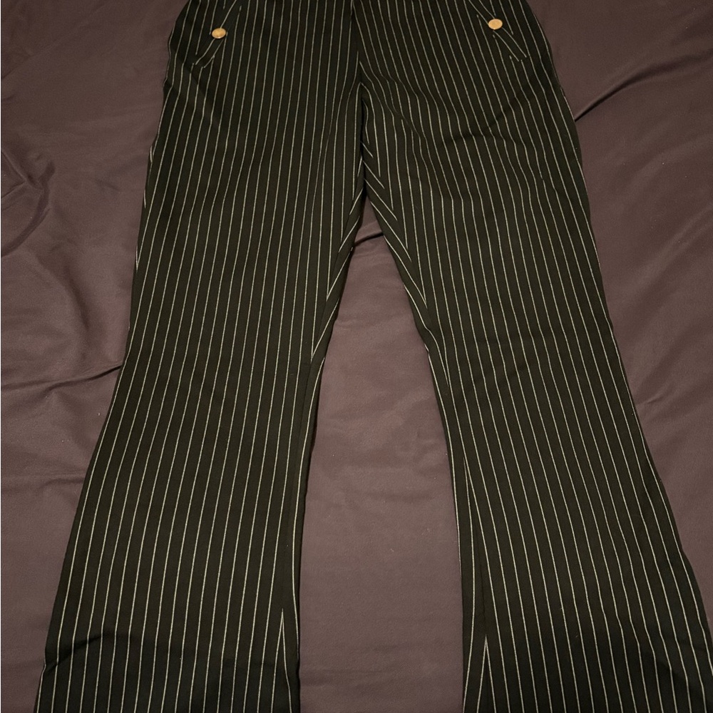 Women’s Black Pinstripe Dress Pants